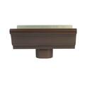 Amerimax Home Products 2501019 5 in. K-Style Aluminum Gutter End & Drop Brown, 12PK 58118